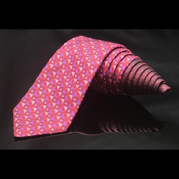 ROBERT GRAHAM Checkered Striped Rainbow Tie